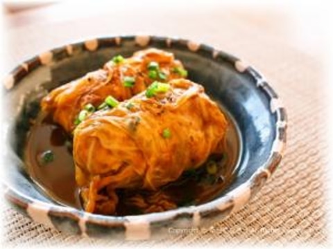 純和風~味噌ロールキャベツ